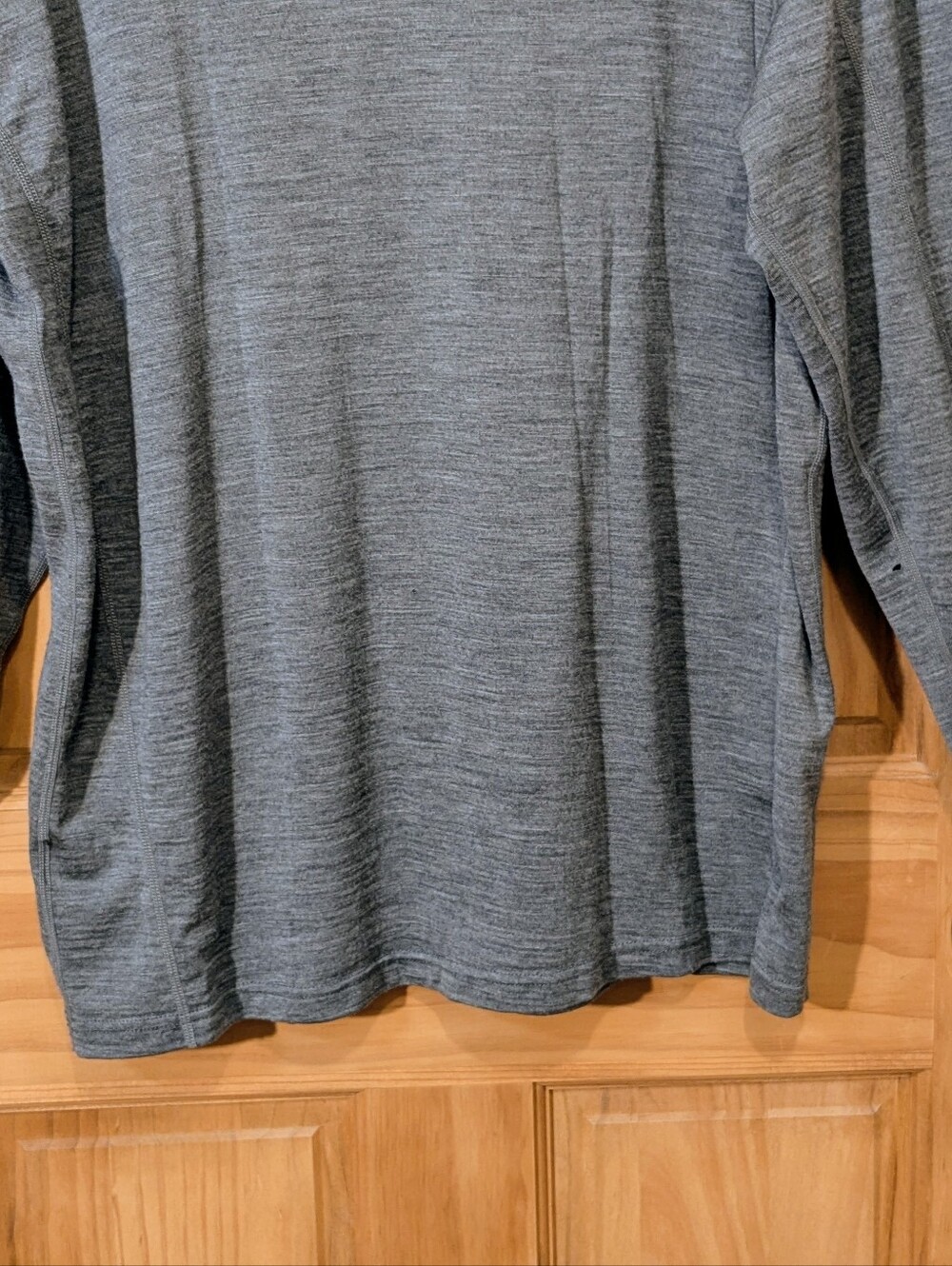 Kuhl Merino Wool 1/4 Zip Pullover Mens XL Heathered Grey Base Layer Outdoor Gorp - Picture 8 of 13